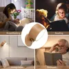 Wandlamp USB Houten Bureau Touch Dimmen LED Nachtlampje 360° Draaibare Oogbescherming Sfeer Magnetisch Nachtkastje