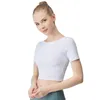 Активные рубашки Тренировка майка со встроенным бюстгальтер -женским нейлоновым сетчатым перекрестным перекрестным растяжением.