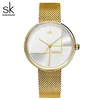 Shengke Gold Watch Women Watches Ladies Milan Mesh Steel Women's Bracelet Watches