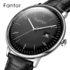 Fantor Brand Business Men Wristwatch Leather Date Luminous Hand Homme Quartz Watch Cloock Waterproof Fashiion 230713