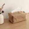 Tissue Boxes Napkins Japanese-Style Jute Tissue Case Napkin Holder for Living Room Table Tissue Boxes Container Home Car Papers Dispenser Holder R230714