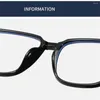 Солнцезащитные очки квадратные очки с большими рамами компьютерные очки видение очки для ретро -мужчин