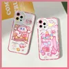 iPhone 14 Pro Max 13 12 11 Pro Mis Xr XS X 8 7 6 6S Plus SE 2020 Cover Funda L230619用のかわいいスターK-Kirby Soft Silicone電話ケース