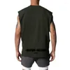 Men's Tank Tops Cut Off Oversized Mesh Top Men Gym Fitness Training Workout Quick Dry Bodybuilding Sleeveless Shirt Sports Fashion Clothing