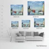 Canvas Art Argenteuil. Yachts Claude Monet Oil Painting Replicas Handmade Wall Decor High Quality