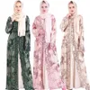 Vêtements ethniques femmes robe de soirée musulmane Abaya dubaï islamique élégant Costume féminin paillettes évider mode Ramadan fête Set2570