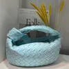 Borsa tote Bottegaas in corno annodato per ragazza Jodie Borse Tessuto Venata di lusso Stessa borsa Mini Ox a spalla singola Ascella classica Jodies portatile Cloud 0XF1