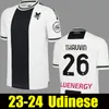 23 24 Udinese Calcio Soccer Jerseys 2023 2024 Thauvin Beto Lovric بعيدًا