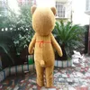 2017 Factory direct mascotte teddybeer volwassenen tonen cartoon kostuum pop outfit wandelen rekwisieten up de beer pop doll2920