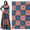 Ankara africain Polyester cire imprime tissu Binta vraie cire de haute qualité 6 mètres lot tissu africain pour la fête Dress272K