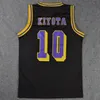 Regata masculina Suramu Danku Kainan High School Basketball Team No10 Kiyota Nobunaga Cosplay Top Colete SD Sport Jersey 230713