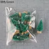 Christmas Decorations 12 Piece DIY Mini Tree Sisal Silk Cedar - Desktop Decoration Small Gold S Blue Green White