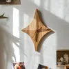 Orologi da parete Star Orologio in legno massello Fashion Living Room Simple Hanging Art Decorazione creativa Home Decor