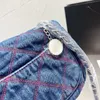 Sac de créateur Sacs à rabat pour sac à main Embrayage avec chaîne vintage épaule crossbody clam coller bours denim porcelet sac de mode de mode de mode pour les dames chaîne de style hivernal