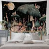 Tapisseries Dôme Caméras Psychédélique Trippy Vintage Champignon Tapisserie Tenture Hippie Boho Grand Tissu Tapisserie Esthétique Chambre Chambre Décor R230714