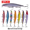 Yemler Proleurre balıkçılık cazibesi seti minnow batırma sert yem salıncak krankbait çılgın wobblers ile mücadele yapay biyonik krank lures kiti 230715