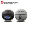 Ballons de basket-ball taille officielle 7 5 PU cuir extérieur Match formation hommes femmes baloncesto gratuit avec filet sac aiguille 230715