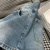Lyx denimshorts för kvinnor designer brev märke byxor mode hög midja kvinna kort byxa hiphop streetwear jeans