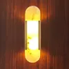 Mermer Led Duvar Lambası 90-260V Oturma Odası Koridor Duvar Sconce El Oda Banyo Duvar Işıkları Altın Metal Atmosfer Aydınlatma 301B