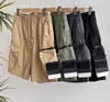 Men's Shorts Mens Designer Pockets Work Five piece Pants Stones Island Womens Summer Sweat Multi function Thigh Short Casual Loose High Motion current 569ess