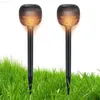 Garden Decorations Bright Solar Lights For Walkway Super Bright Solar Power LED Light Outdoor Patio Decor IP65 Waterproof Solar Pathway Light L230715