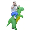 Uppblåsbar dinosaurie cosplay kostym rolig fest vuxna barn halloween285g