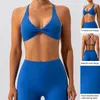 Femmes Shapers Yoga Soutien-Gorge Crop Top Sous-Vêtements De Sport Respirant Design Chic Équipement De Course Fournitures De Fitness Professionnel Noir