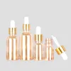 Perfume Bottle 10x15ml 20ml glass dropper bottle for E liquid dropper with straw for cosmetics perfume essential oil 100ml 50ml 30ml 10ml 230715