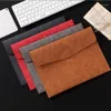 Gift Wrap Leather Document Envelope A4 File Folder Soft Waterproof PU Expanding Organizer Portfolio272q