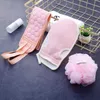 3pcs/set Body Exfoliating Washcloth Gloves Cleaning Soft Brush Home Hotel Bathroom Shower Ball Back Scrubber Set L230704