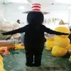2019 Fabryki czarny kota Mascot Costume Cartoon Costium Animal Cat Mascots Cartoon Odzież dla dorosłych rozmiar Christmas254y
