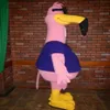 Halloween Cool Pink Flamingo Costume De Mascotte De Haute Qualité Cartoon Anime thème personnage De Noël Carnaval Fantaisie Costumes220R