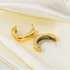 Orecchini pendenti Amaiyllis Oro 18 carati Minimalista Geometria a cerchio Fatto a mano Boho Cuff Ear per gioielli da donna