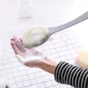 Badebürste Rückenmassage Peeling Dusche SPA Schaum Badezimmerzubehör Schwamm mit langem Griff für Schrubber Körperreinigungsbürsten L230704