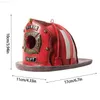 Garden Decorations Fire Hat Birdhouse Garden Decoration Bird House Vintage-Style Brandman Outdoor Decor Fire Helmets Birdhouse Garden Patio L230715