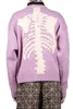 Men's Sweaters 2023 Kapital Vintage Round Neck Pullover Japanese Ethnic Style Bone Skeleton Knitting Sweater MY682