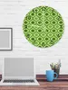 Horloges murales vert maroc lumineux pointeur horloge maison intérieur ornements rond silencieux pour salon chambre bureau décor