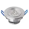 Infälld LED Downlight 9W Dimble Taklampa AC85-265V Vit varm vit LED-lampa Aluminium kylfläns Lamp LED L2672