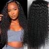 26inch Curly Lace Front Wig Cheveux humains 150 Densité Kinky Curly Wig 13x4 Transparent Lace Closure Wigs Wet and Wavy Curly Natural