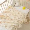 Cobertores de verão cobertor de algodão liso cobertor de cama fino cobertor de carrinho de bebê nascido 230714