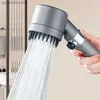 3 Modes Shower Head Adjustable High Pressure Water Saving Shower One-Key Stop Water Massage Shower Head with Filter Element L230704