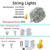 庭の装飾妖精のライト10m-100m led string string garland chrismas light for tree Home Garden Wedding Party Outdoor Indoor Decoration 230714