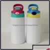 Tumblers DIY Sublimation 12oz Watter Bottle فارغ مستقيم Tumbler Steel Steel Cup Cup 350ml ST CUPS جيدة للأطفال 80 DHZ3R