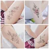 Temporary Tattoos 100 pieces of waterproof flower animal temporary tattoo stickers Wholesale rose glitter tiger Body art arm sexy men women sleeves 230715