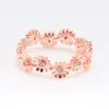 Ring kvinnlig designer Brilliant Wreath Ring Anneau Women CZ Small Daisy Flower Classic Jewelry Ring Girl Bästa gåva Anillo