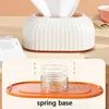 Tissue Boxes Napkins Nordic Striped Tissue Box Holder High Quality Toilet Paper Box Table Napkin Holder Car Tissue Paper Dispenser Home Decoration R230715