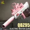 Gun Toys Huiqiabo QBZ95 Summer Automatyczne elektryczne fantasy Water Storage Pistolet Portable Children plaż