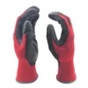 24peeces 12pairs Профессиональные рабочие защитные перчатки мужчины Строительство Женские сад Красная нейлоновая перчатка 211229254E