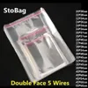 Stobag 100st Clear Self Adhesive Cello Cellophane Self Sealing Plastic Påsar Kläder smycken Förpackning Candy OPP Återställbar Y306G