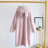 Kvinnors sömnkläder Autumn Winter Flanell Nightgown Korean förtjockar hemkläder Pyjamas Cardigan Hooded Bathrobe Sexig ankomst